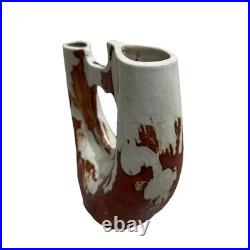 Vintage Native American Wedding Vase Catawba Indian Pottery Ceramic Art Glazed