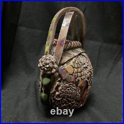 Vintage OOAK Gail Markiewicz Ceramic Textured Handbag Purse Sculpture Modern