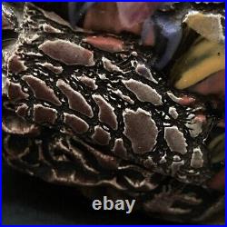 Vintage OOAK Gail Markiewicz Ceramic Textured Handbag Purse Sculpture Modern