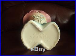 Vintage Original Hull Art Pottery B11 10 1/2 Pink Bow Knot Vase. Beautiful