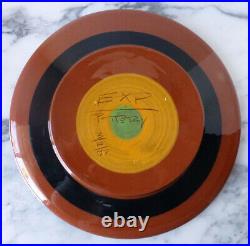 Vintage PETER SHIRE signed EXP POTTERY ceramic PLATE charger MEMPHIS 1997 wow