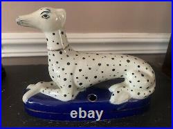 Vintage Pair of Staffordshire Dogs Pen Holders Elegant