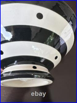 Vintage Patrick L. Dougherty Signed Pottery Ceramic Art Face Bowl, Handpainted