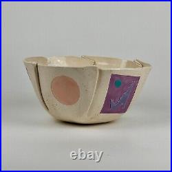 Vintage Post Modern Southwestern Ceramic Bowl By Barbara Demery, Signed Circa 93