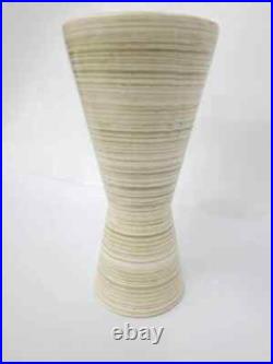 Vintage Pottery Vase McCoy Flower Tall Green Art Pottery Ceramic Table Art