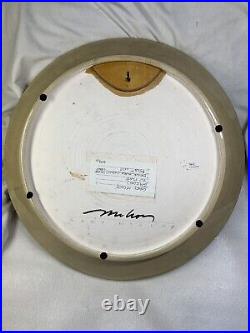 Vintage Rare Gary McCloy Ceramics Art Pottery Glazed 20 Plate Art Signed