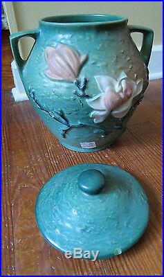 Vintage Roseville Art Pottery Magnolia 2-8 Cookie Jar
