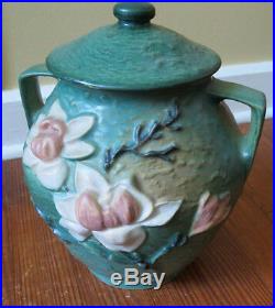 Vintage Roseville Art Pottery Magnolia 2-8 Cookie Jar