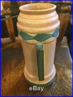 Vintage Roseville Pottery Futura Beer Mug Art Deco Ceramic Vase C. 1924 Mint