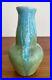 Vintage Signed Mid Century Modern Vase Blue Green Volcanic Lava Drip Glaze 1960
