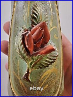 Vintage Smr Italy Italian Art Pottery Sculpture Ceramic Rose Vase Pop Mod