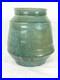 Vintage Studio Art Pottery Marked ST Heavy Vessel/Jar/Vase Glazed Inside Out