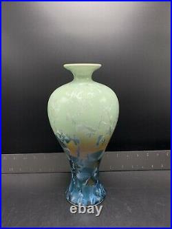 Vintage Studio Art Pottery Vase with Crystalline Glaze