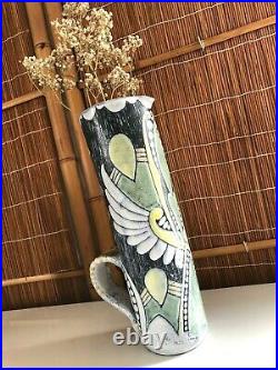 Vintage TILGMANS Keramik SWEDEN Marian Zawadsky ART POTTERY Mid-Century Vase MCM