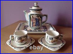 Vintage USSR ZIK Konakovo Studio Art Pottery Ceramic Coffee Tea Set Music