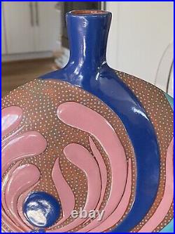 Vintage modern studio art pottery VASE pop art ceramic