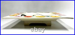 Virginia Seeley'96 Handmade Ceramic Pottery Wall Art Tray Bride & Groom Wedding