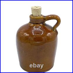 Vtg Camark Art Pottery Pure Arkansas Corn Ceramic Whiskey Jug Small 4.75 H, 3