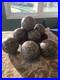 Vtg. Elegant Pier 1 Ceramic Art Pottery Spheres Set Of 8 Or Individual, Ex Cond