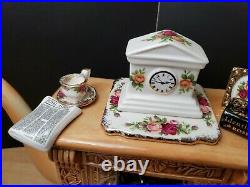 Vtg Large Cardew Teapot Classic Fireplace Royal Albert Old Country Roses