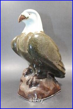 Vtg Pigeon Forge Art Pottery Ferguson Ceramic Bald Eagle 8.5 in Statuette