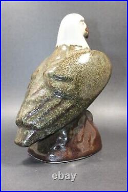 Vtg Pigeon Forge Art Pottery Ferguson Ceramic Bald Eagle 8.5 in Statuette