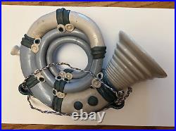 Vtg Steve Smeed Ceramic French Horn Whimsical Art Pottery Signed Functional OR