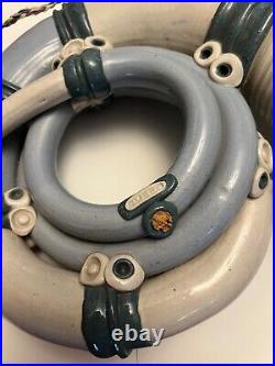 Vtg Steve Smeed Ceramic French Horn Whimsical Art Pottery Signed Functional OR