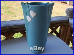 Weller Art Pottery Lily of the Valley HP Matte Bouquet LG Flower Vase 1872-1948