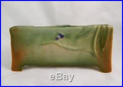 Weller Art Pottery Tutone Vase Planter Box Partial Original Tag & Mark 7