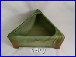 Weller Art Pottery Tutone Vase Planter Box Partial Original Tag & Mark 7