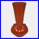 Weller Blo Red 1920s Vintage Art Deco Pottery Lava Red Ceramic Vase