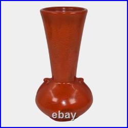 Weller Blo Red 1920s Vintage Art Deco Pottery Lava Red Ceramic Vase Weller Blo Red 1920s Vintage Art Deco Pottery Lava Red Ceramic Vase