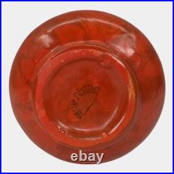 Weller Blo Red 1920s Vintage Art Deco Pottery Lava Red Ceramic Vase