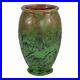 Weller Greora 1930s Vintage Arts and Crafts Pottery Green Tall Ceramic Vase