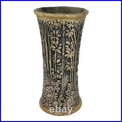 Weller Knifewood Late Teens Vintage Art Pottery Peacock Ceramic Flower Vase