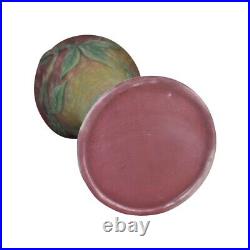 Weller Malverne Vintage Art Pottery Pink And Green Ceramic Pedestal