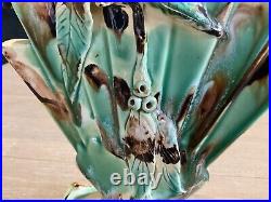 Wendy Art Ware Australian Pottery Fan Vase Handcrafted Gumnut Design Vintage