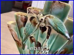 Wendy Art Ware Australian Pottery Fan Vase Handcrafted Gumnut Design Vintage