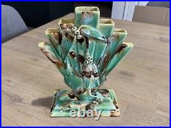 Wendy Art Ware Australian Pottery Fan Vase Handcrafted Gumnut Design Vintage