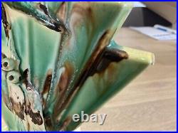Wendy Art Ware Australian Pottery Fan Vase Handcrafted Gumnut Design Vintage