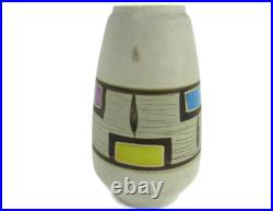 West Germany Pitcher Vase Ceramic Mid Century Modern Glazed Art Pottery