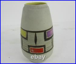 West Germany Pitcher Vase Ceramic Mid Century Modern Glazed Art Pottery