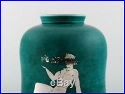 Wilhelm Kåge, Gustavsberg, Argenta Art deco ceramic vase