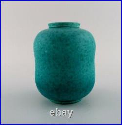 Wilhelm Kåge for Gustavsberg. Argenta Art Deco vase in glazed ceramics