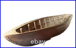 XL 29 Ceramic Art Pottery Viking Ship Dish Holder Longboat Detailed Artwork