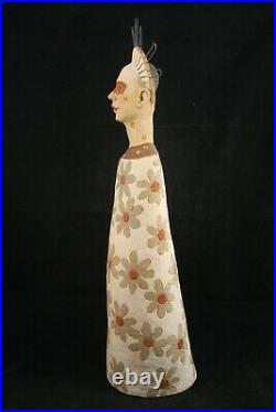 X-Lg Female Ceramic/Pottery Sculpture Mexican Fine Folk Art Collectible Décor