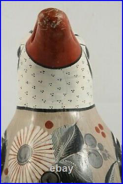 X-Lg Vintage Rare Ceramic/Pottery Penguin Mexican Folk Art Collectible Tonala